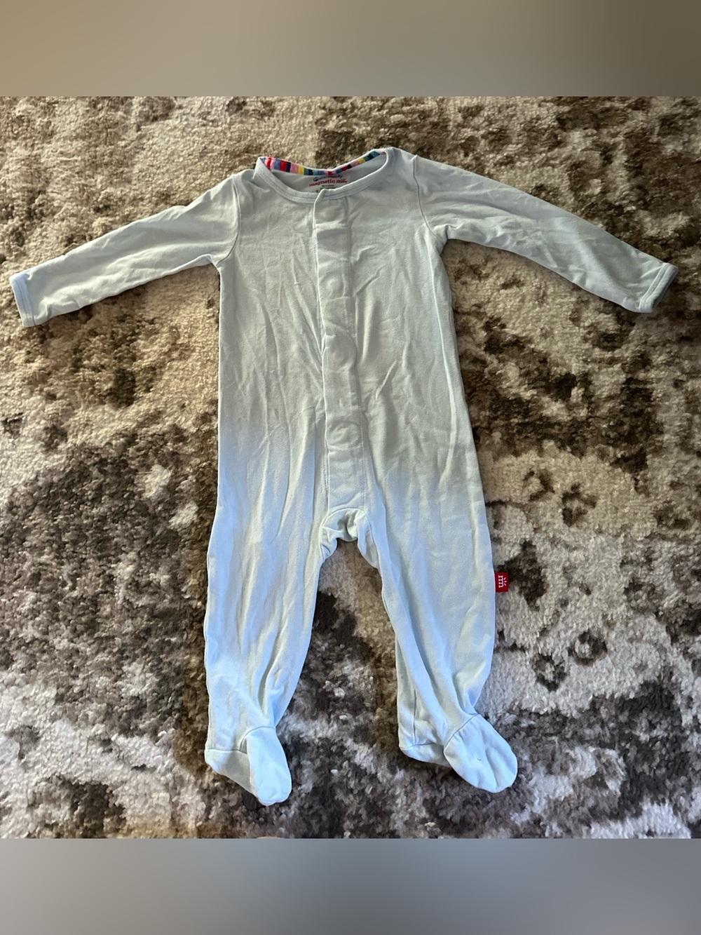 Magnetic Me White Footed Baby One-Piece